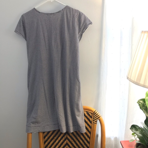 Navy striped cotton easy simple old navy dress - Picture 2 of 4